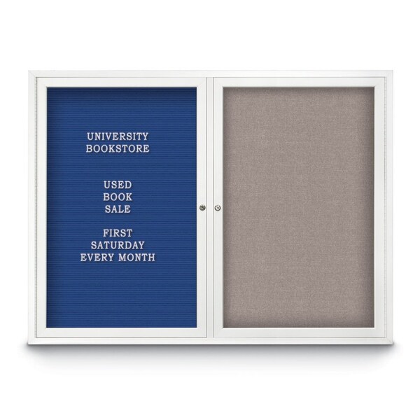 Corkboard, 48"x36", Cork/Black